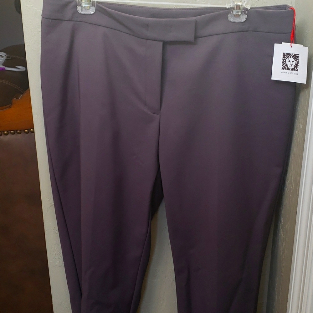 NWT Nantucket Grey Anne Klein sz 12 dress pants tr